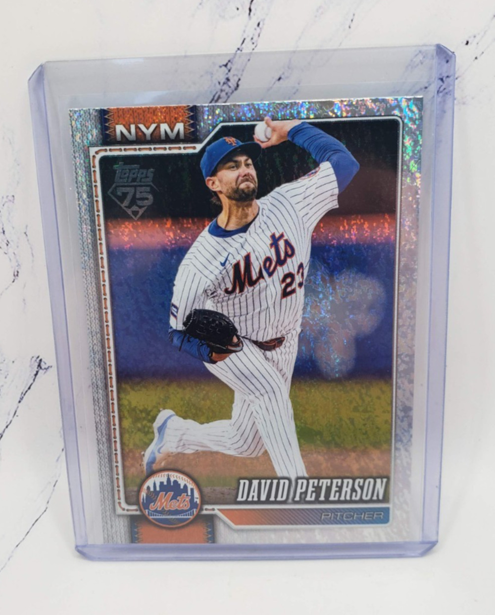 2026 Topps Series 1 David Peterson #215 New York Mets Holofoil